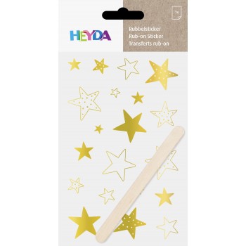 Rubbelsticker Sterne gold (L)