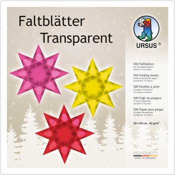 Faltblätter transparent,...