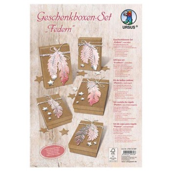 Geschenkboxen-Set Federn...