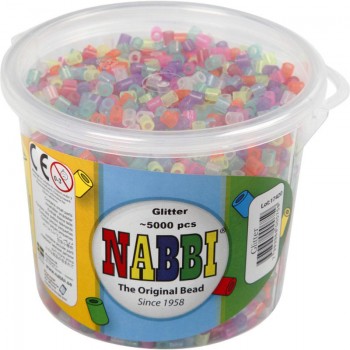 Bügelperlen Glitter-Mix,...