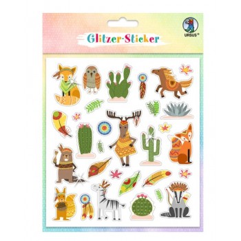 Glitzer-Sticker Tiere,...