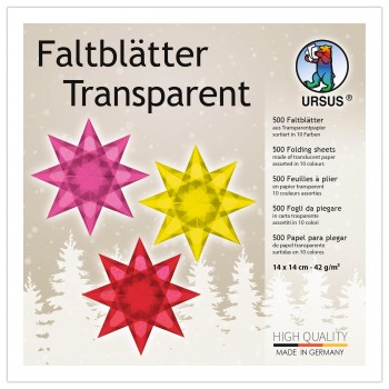 Faltblätter transparent,...