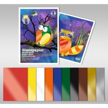 Glanzpapier-Sortiment, 23 x...