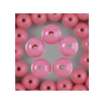 Holzkugeln 8mm mit Loch, rosa