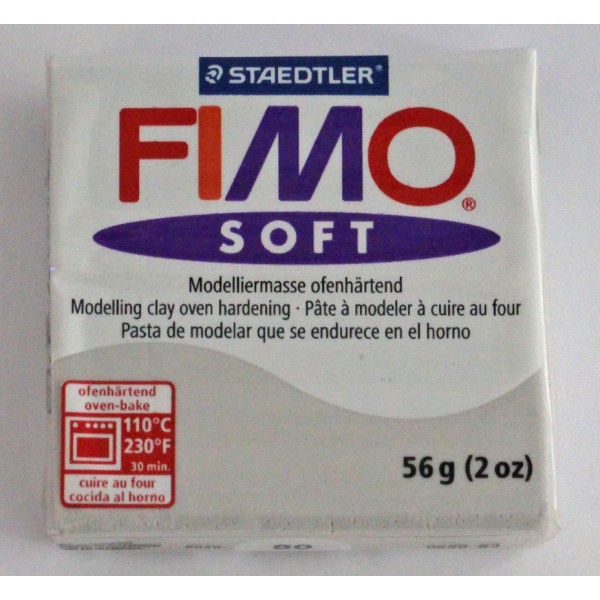 Fimo soft Modelliermasse grau Nr. 80