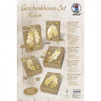 Geschenkboxen-Set Federn...