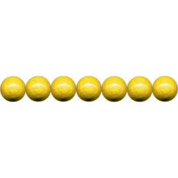 Holzkugeln 6mm mit Loch, gelb