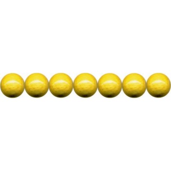 Holzkugeln 10mm mit Loch, gelb